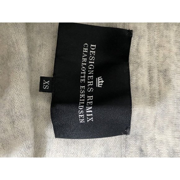 Designers Remix Women’s Cowl Neck Sweater Balloon Sleeve Ivory Wool Blend Sz Xs - Picture 7 of 10